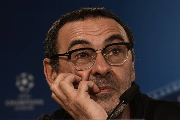 Maurizio Sarri durante un match del Napoli © Getty Images