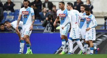 Roma-Napoli 1-2: gli azzurri espugnano l’Olimpico, -2 dalla Roma