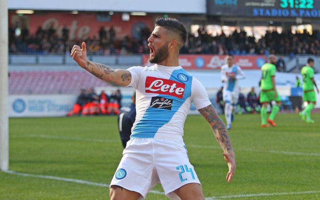 Lorenzo Insigne esulta col Napoli © Getty Images