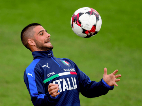 Insigne in allenamento con l'Italia ©Getty Images