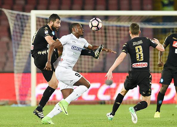 Duvan Zapata in azione in Napoli-Udinese © Getty Images