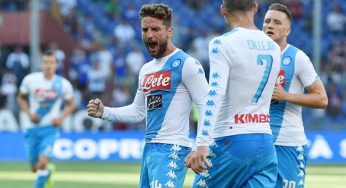#SAMPDORIANAPOLI 2-4, la partita: azzurri imprendibili, ma restano terzi