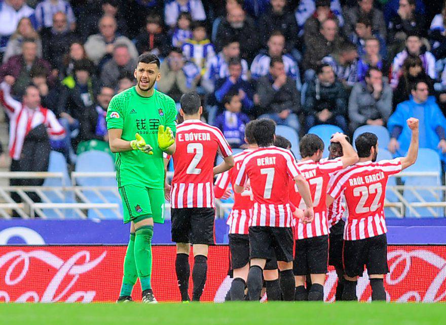 Geronimo Rulli con l'Athletic Bilbao ©Getty