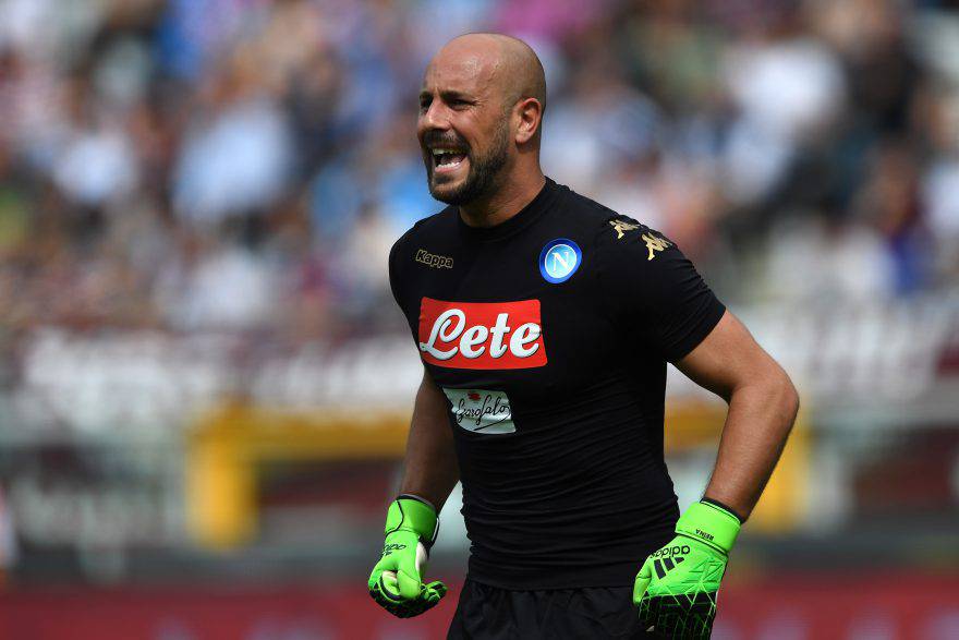 Reina in campo col Napoli © Getty Images
