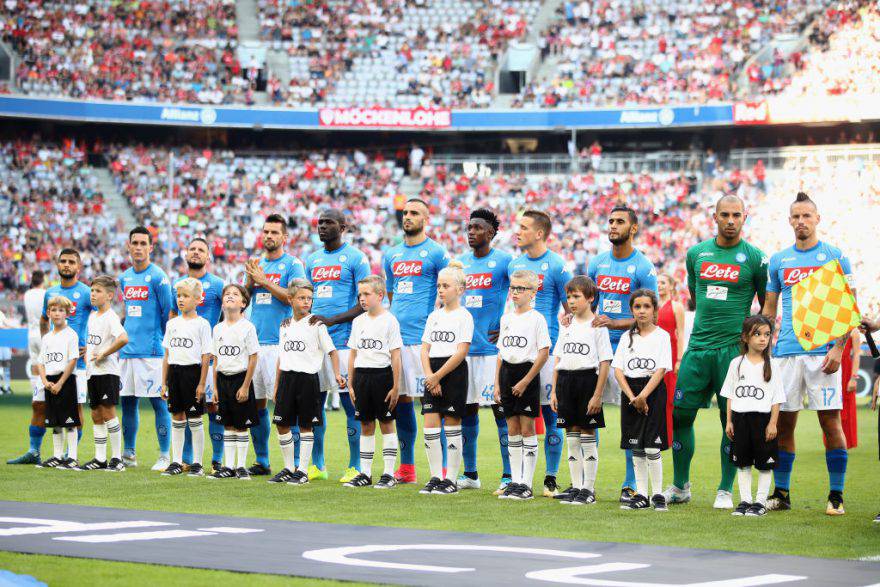 La formazione del Napoli in Audi Cup ©Getty