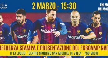 Il Barcellona raggiunge Napoli: a Volla la prima Cantera blaugrana in Campania. Oggi la conferenza stampa di presentazione