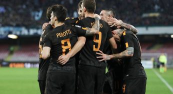 Napoli-Roma 2-4, maledizione Sarri: mai i tre punti al San Paolo contro i giallorossi