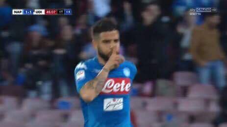 Insigne, Napoli-Udinese