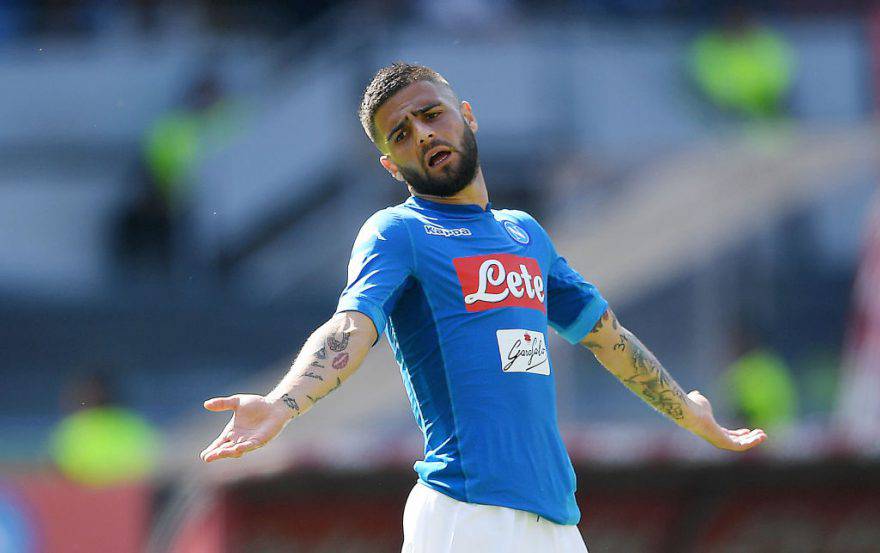 Napoli-Chievo, Insigne - tifosi