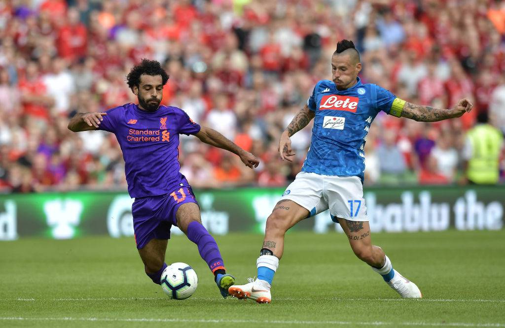 Salah Hamsik Liverpool Napoli