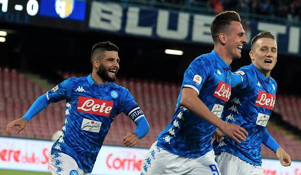 Milik Zielinski Insigne Napoli-Parma