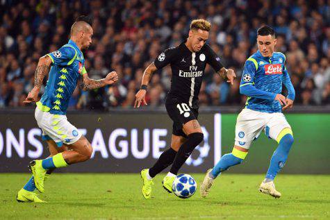 Pagelle primo tempo Napoli PSG