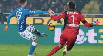 Atalanta-Napoli 1-2, Arek Milik entra e a cinque minuti dalla fine decide il match