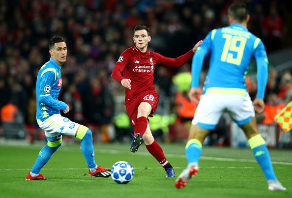 statistiche Liverpool-Napoli