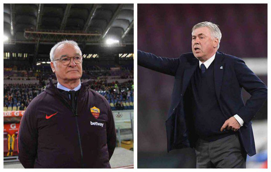 Ranieri Ancelotti Roma-Napoli