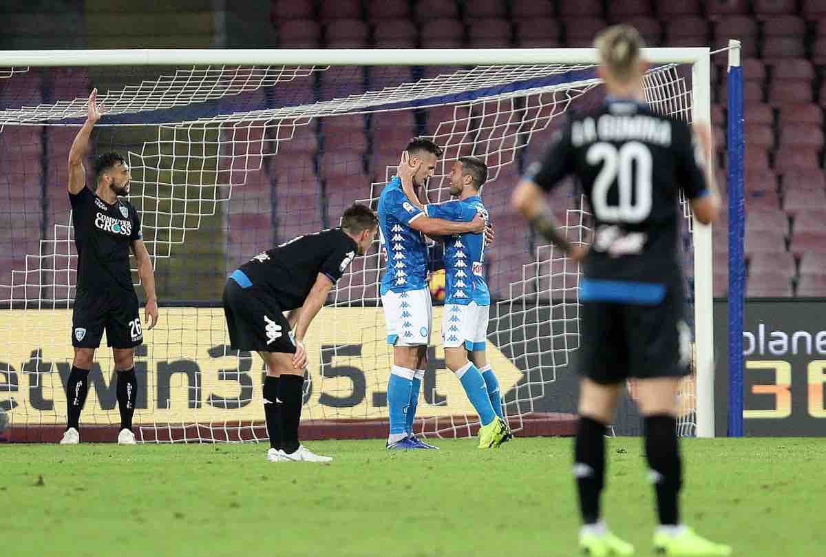 Empoli Napoli dove vederla in diretta streaming