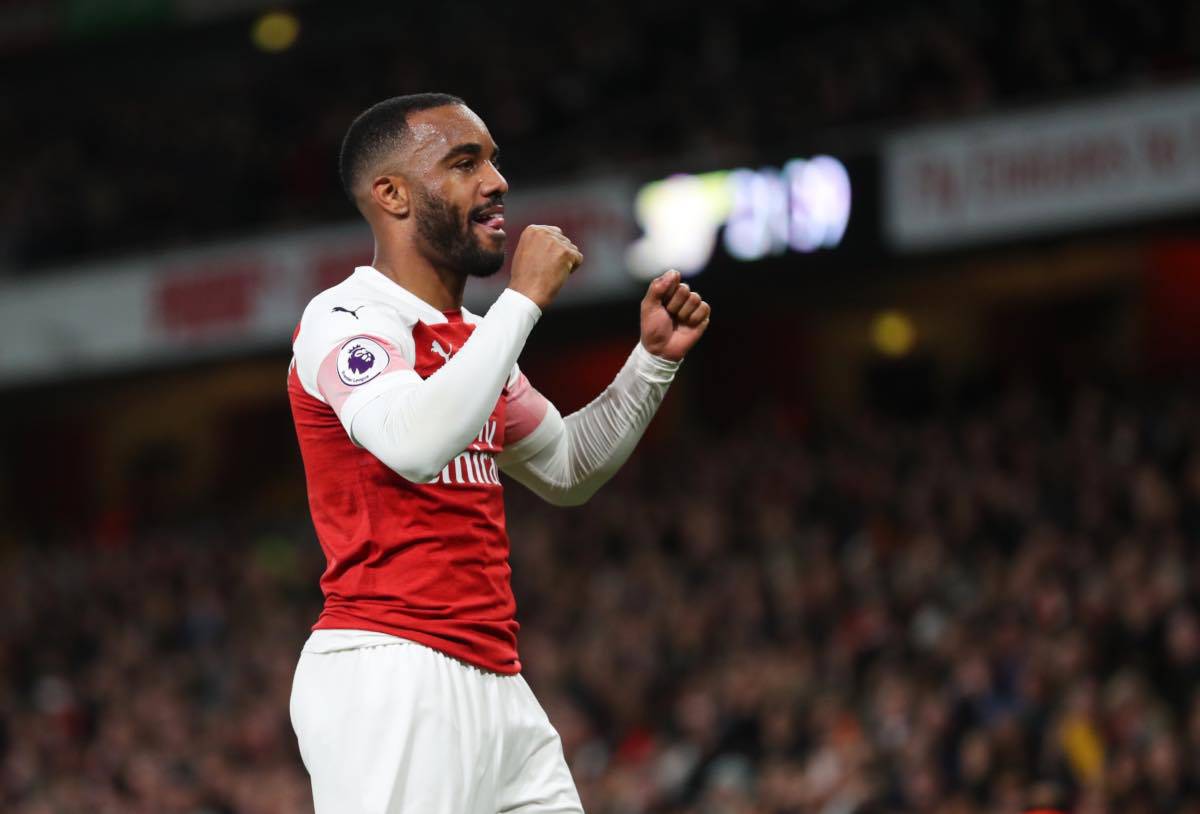 Lacazette conferenza stampa Arsenal Napoli