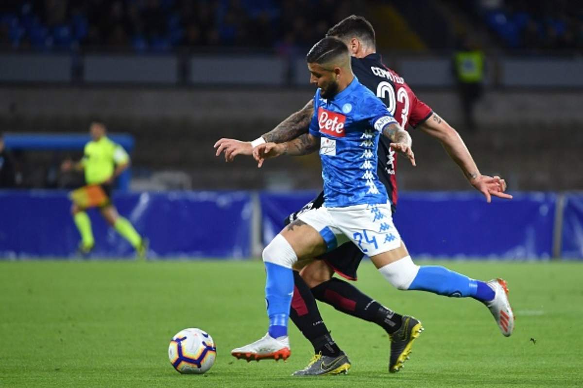 Napoli-Cagliari primo tempo