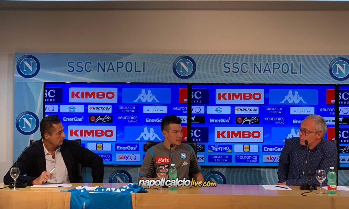 Lozano conferenza stampa Napoli