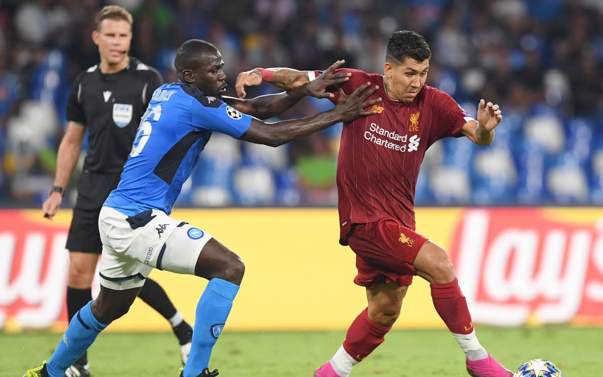 Koulibaly difesa Napoli-Liverpool