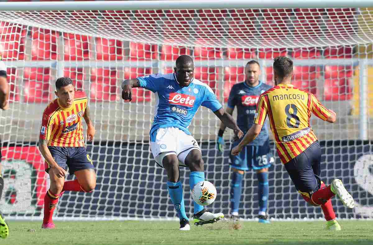Lecce-Napoli, Koulibaly (Getty Images)