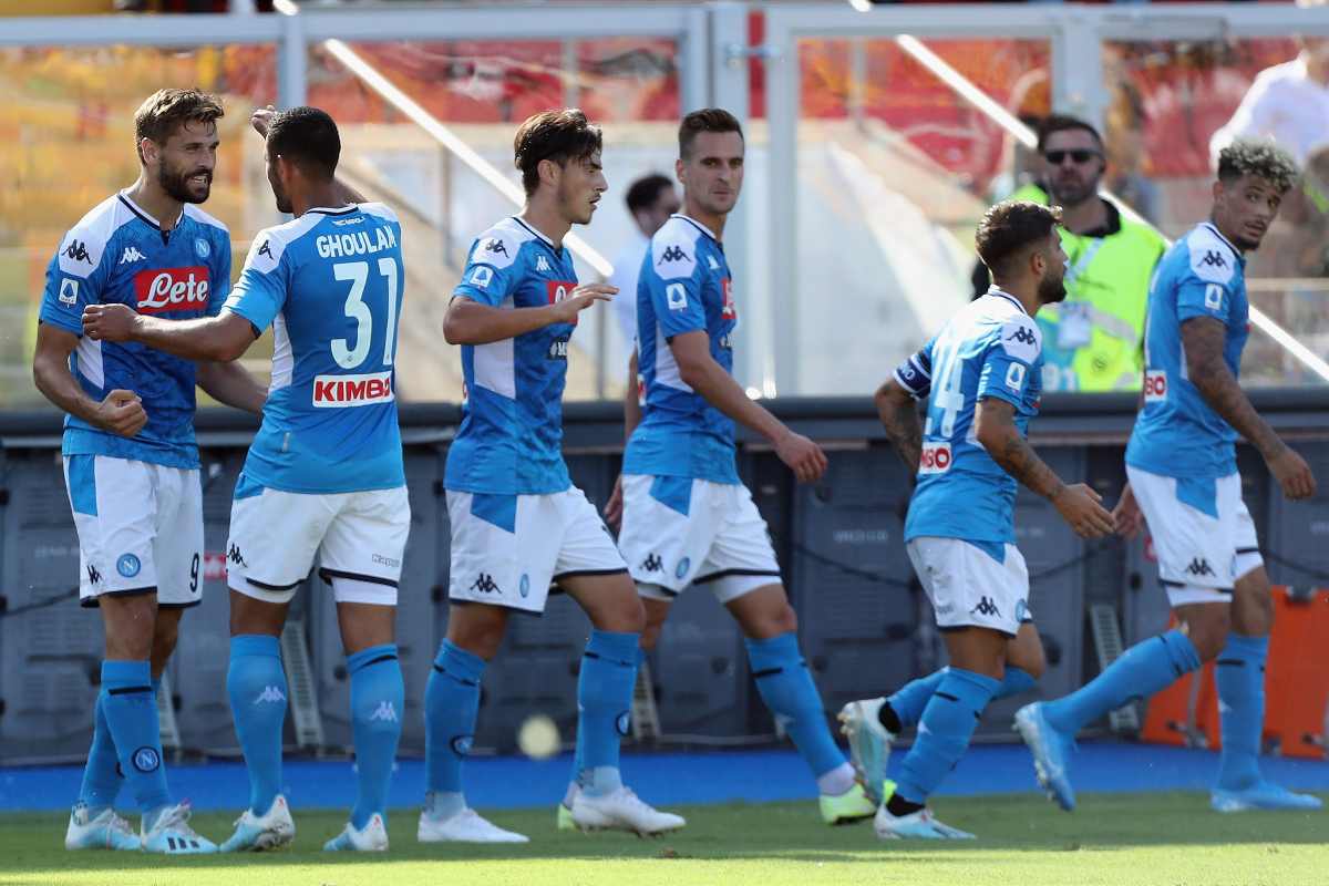 Lecce-Napoli, Llorente a segno (Getty Images)