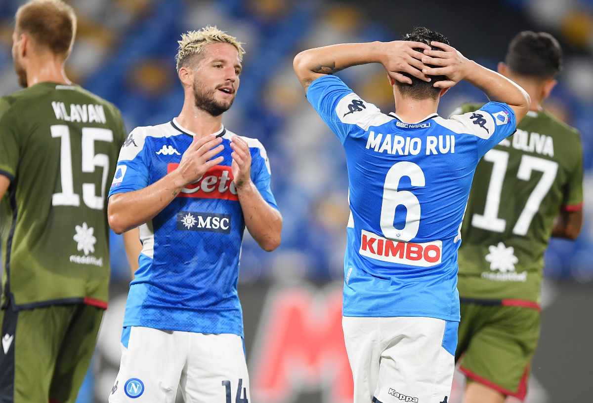 Napoli-Cagliari, Mertens (Getty Images)