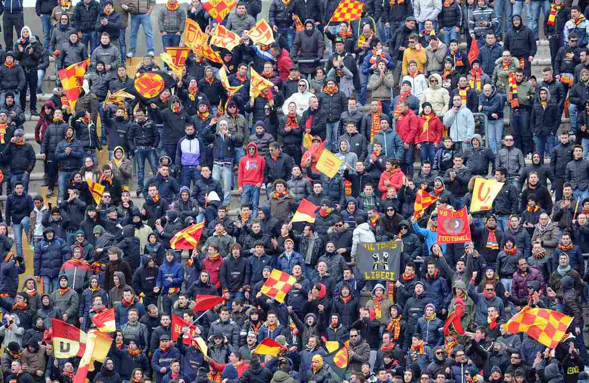 Tifosi Lecce per Lecce-Napoli (Getty Images)