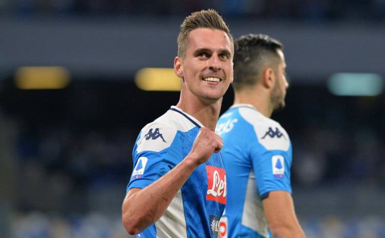 Milik marcatori Napoli