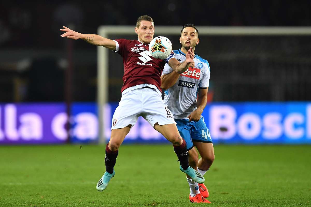 Belotti e Manolas, Torino-Napoli (Getty Images)