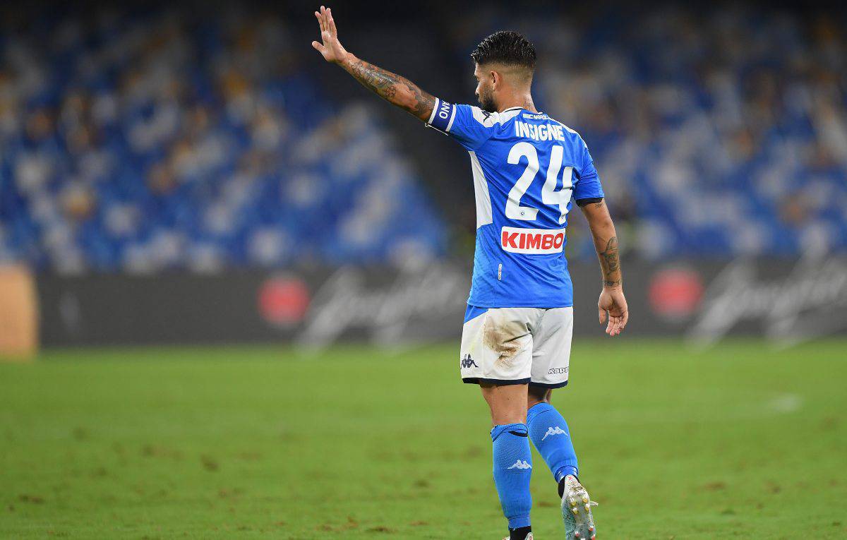 Lorenzo Insigne tribuna Genk