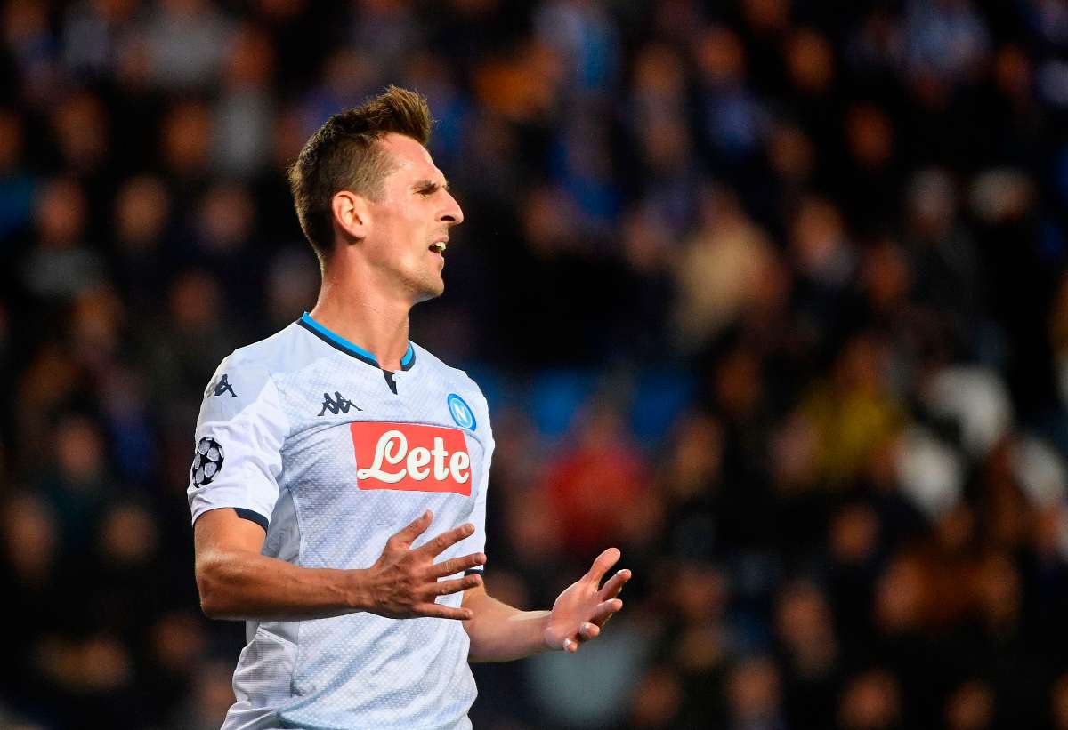 Milik, Genk-Napoli (Getty Images)