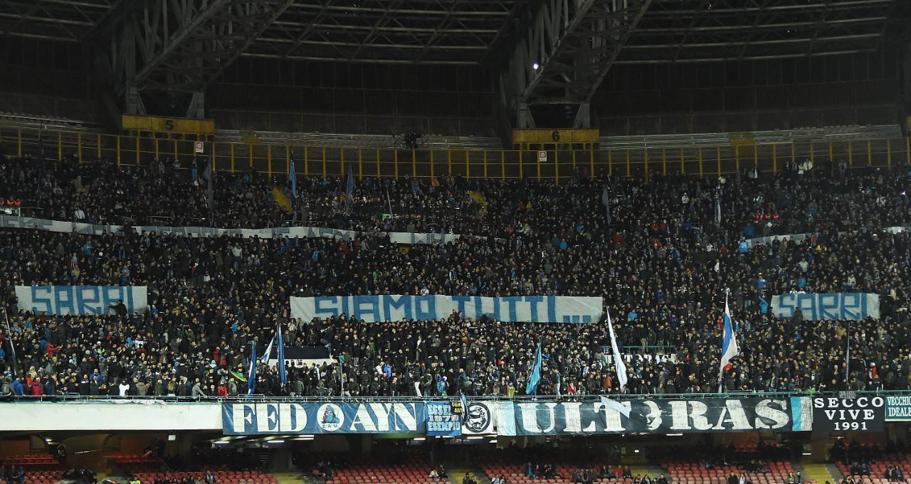 Curva Napoli per Sarri