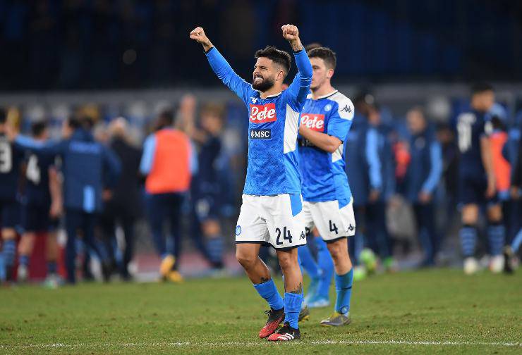 L'attaccante del Napoli Lorenzo Insigne