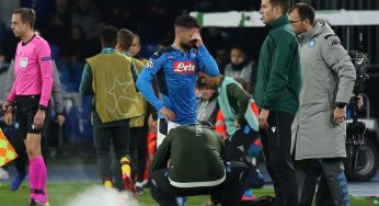 Infortunio Mertens: ecco l’esito degli esami e quali partite salterà