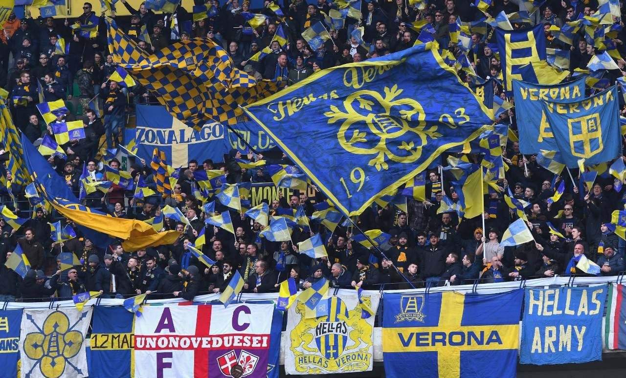 Tifosi curva Verona