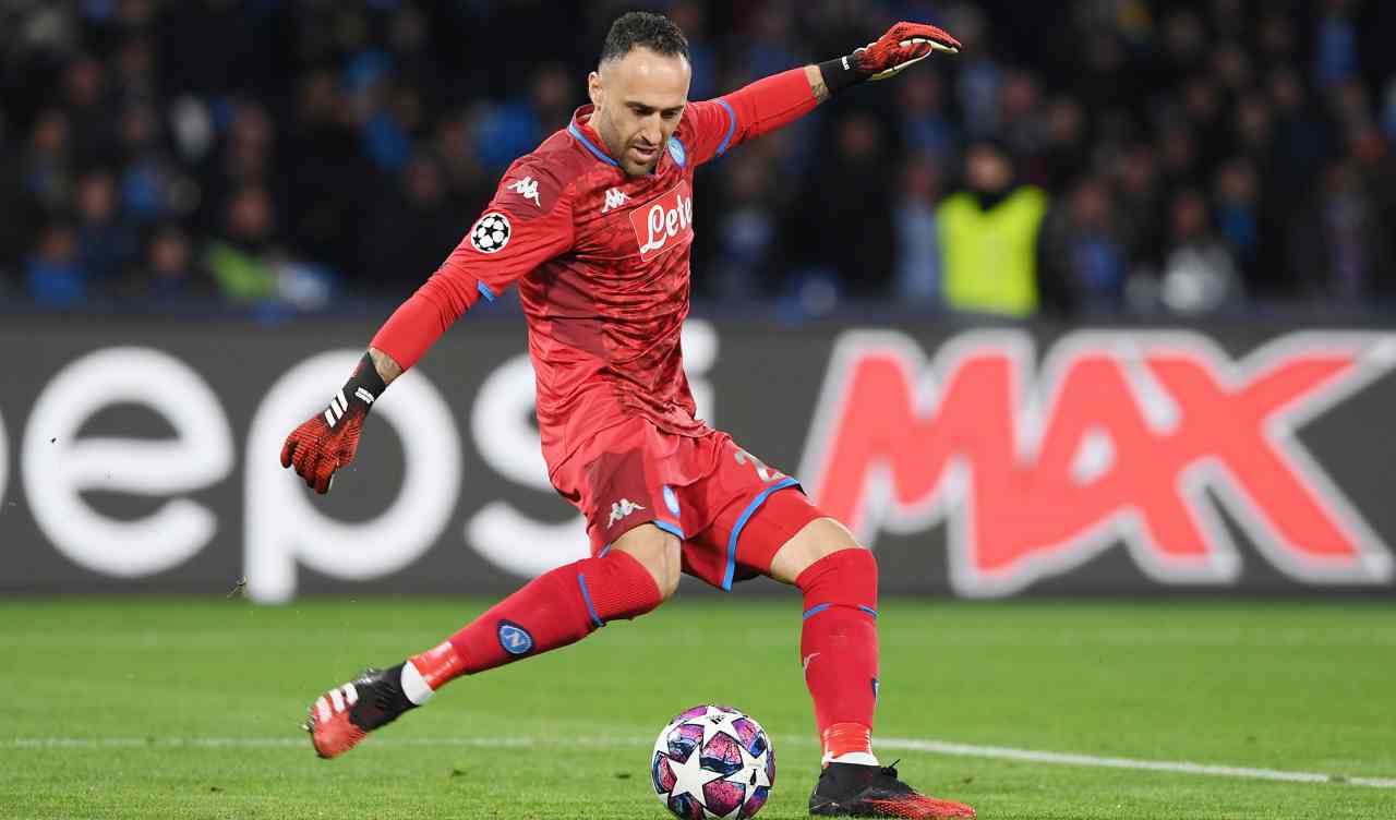 Napoli Ospina Meret infortunio