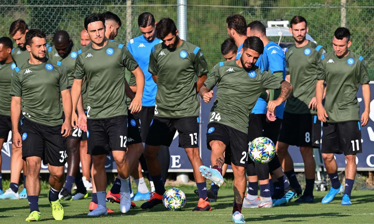 Napoli allenamento