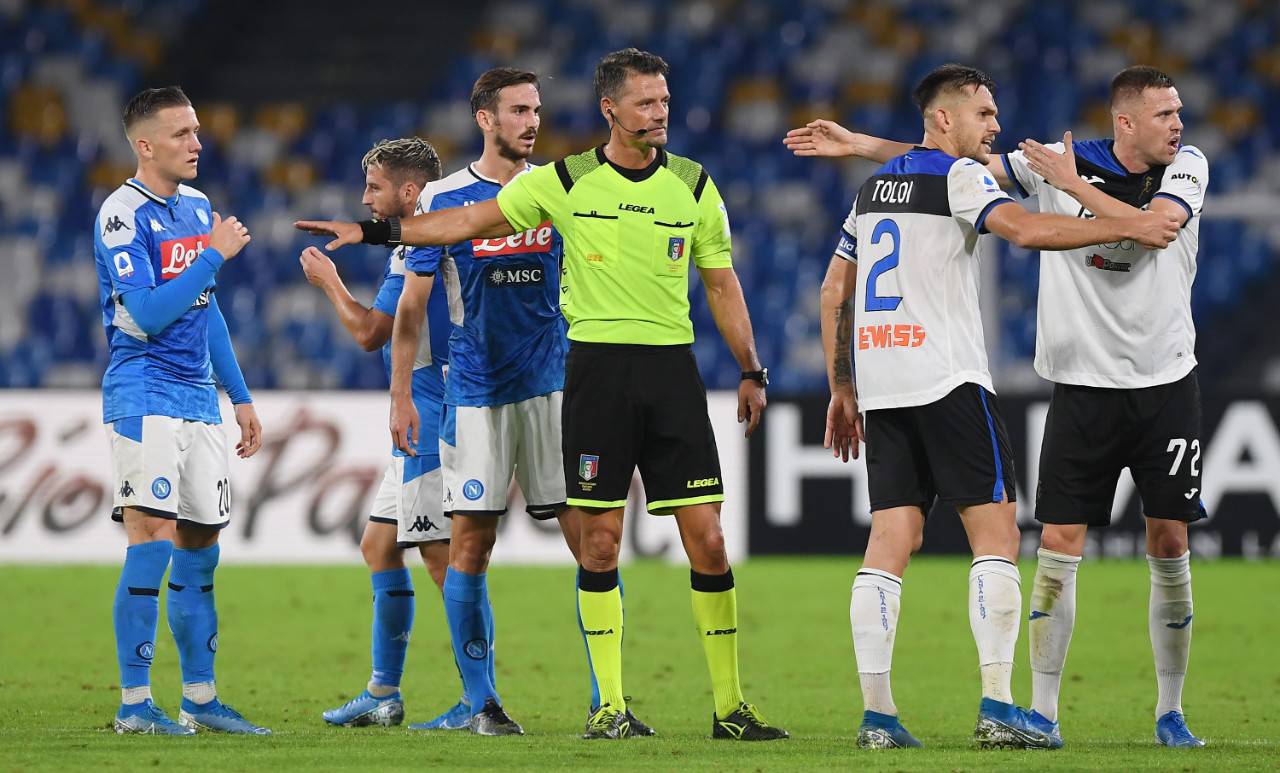 Napoli Atalanta proteste