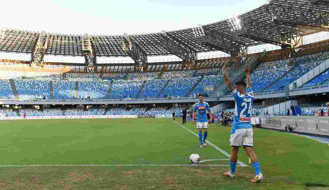 Napoli calcio d'angolo