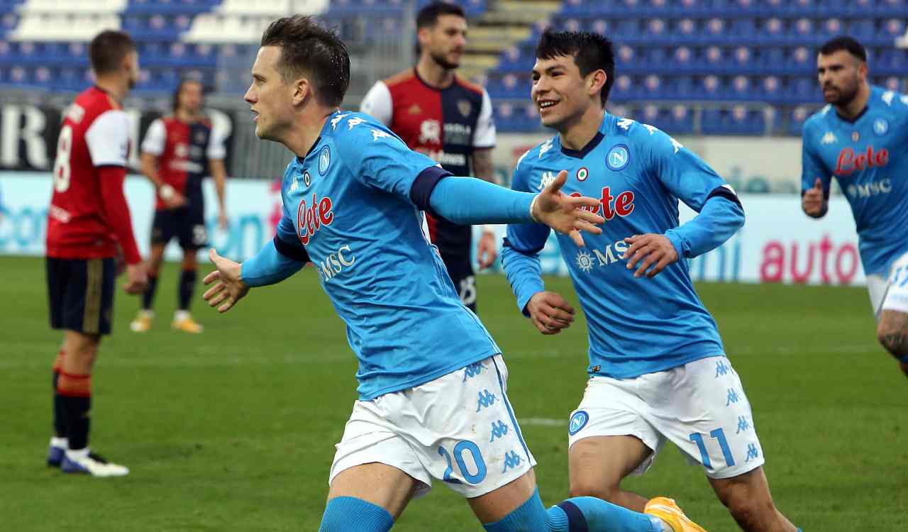 Cagliari Napoli Zielinski Lozano