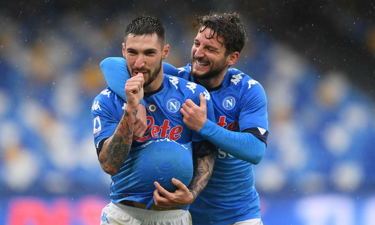 Mertens e Politano esultano