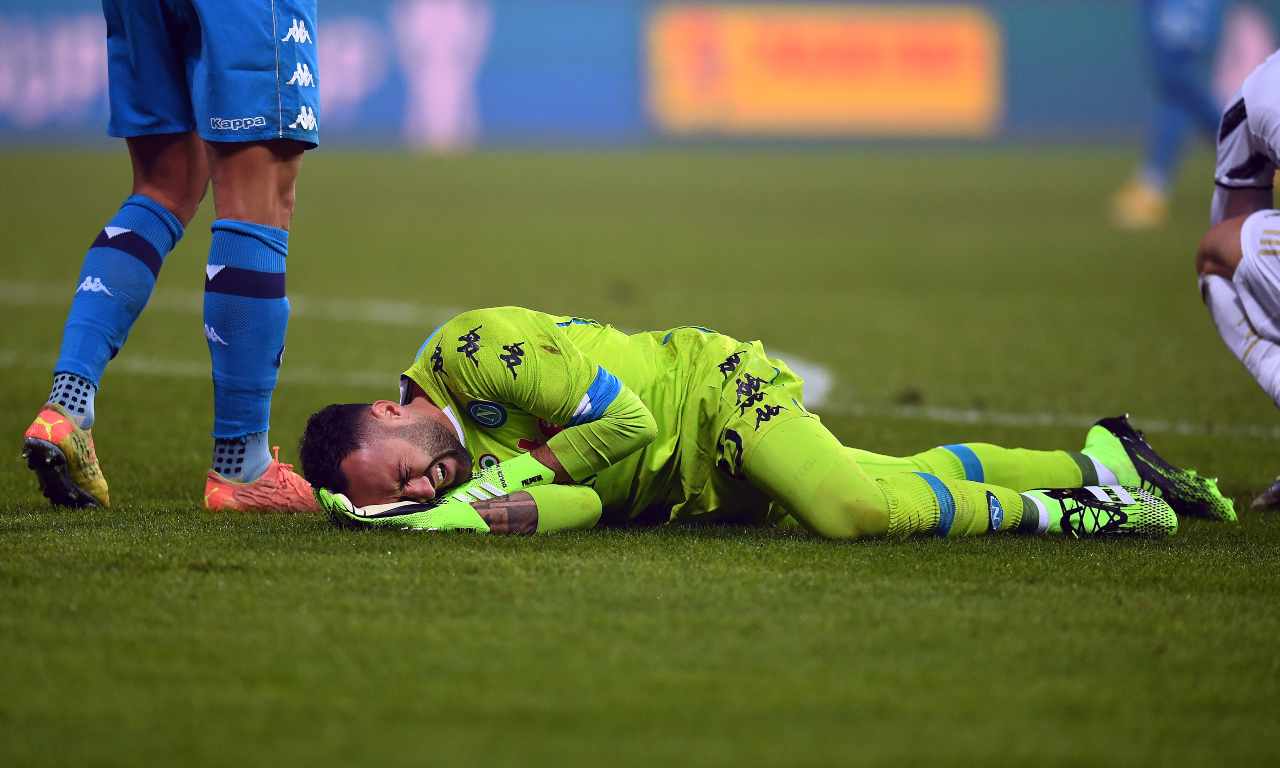 David Ospina infortunio Napoli