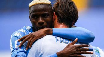 Sampdoria-Napoli 0-2: Fabian Ruiz e Osimhen, azzurri in scia Champions