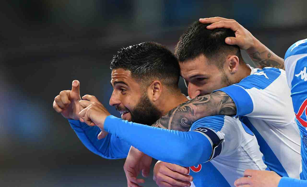 Insigne e Politano esultanza Napoli Tuttosport