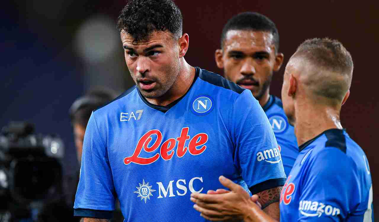 Andrea Petagna in campo