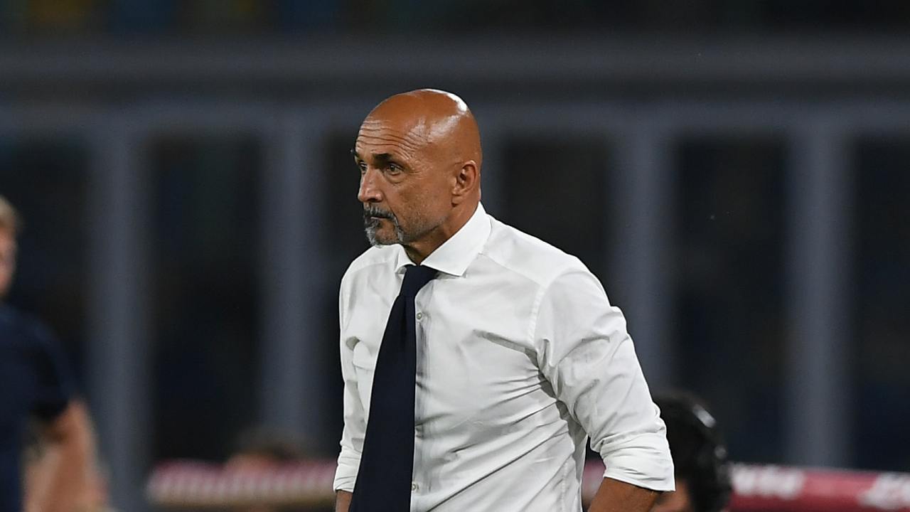 Luciano Spalletti durante una partita del Napoli