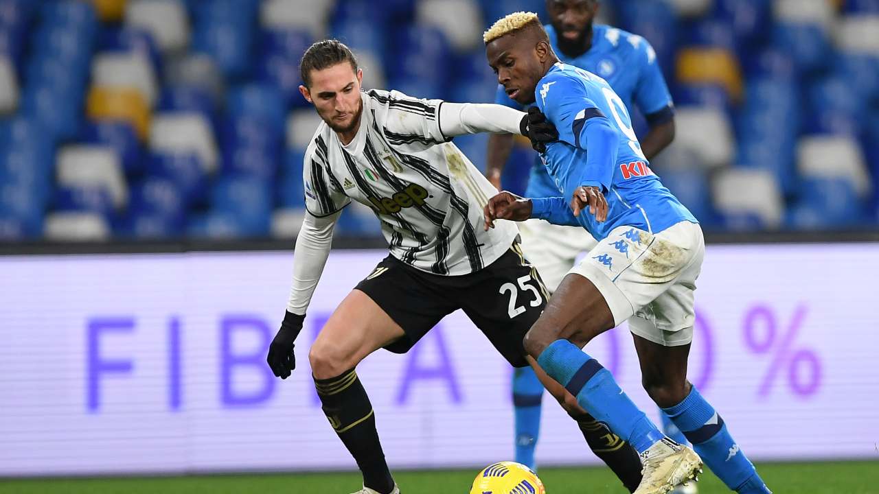 Osimhen in Napoli-Juve 