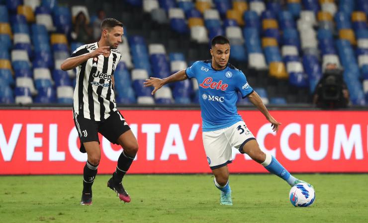 Adam Ounas in Napoli-Juve