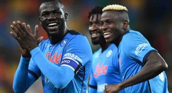 Udinese-Napoli 0-4: azzurri in vetta alla classifica, il tabellino del match